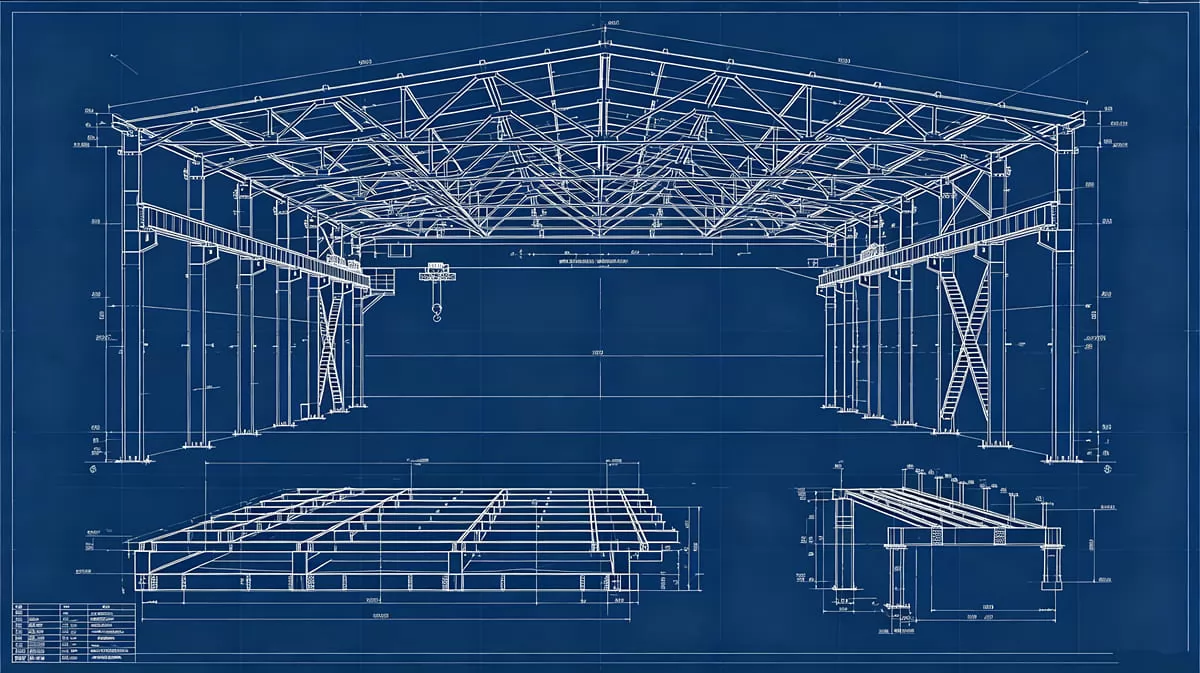 Steel Structure Factory Building Design Drawings